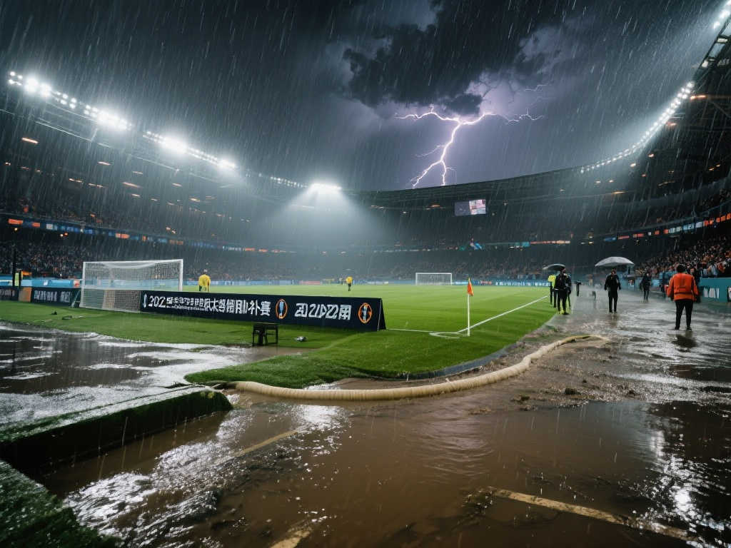 暴雨突袭！西海岸对阵三镇比赛延期至3日14点重启